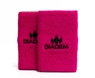 Opaska na nadgarstek DIADEM (2-pak) Double Wide 5" - Różowa