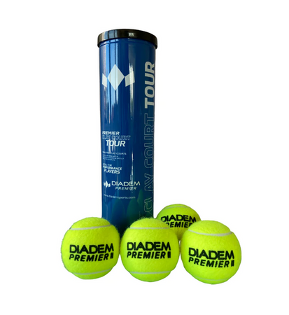 Piłki tenisowe DIADEM Premier Clay Court TOUR (4pak)