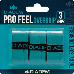 DIADEM Pro Feel Overgrip (3-pak) owijki tenis, badminton, squash Turkusowe