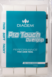 DIADEM Pro Touch (12pak) owijki tenis, badminton, squash białe