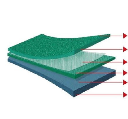 Kort do badmintona Kawasaki Crystal KPS 4.5