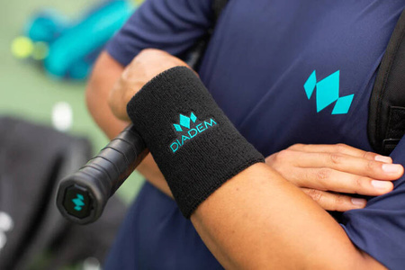 Opaska na nadgarstek DIADEM (2-pak) Double Wide 5" - Czarne